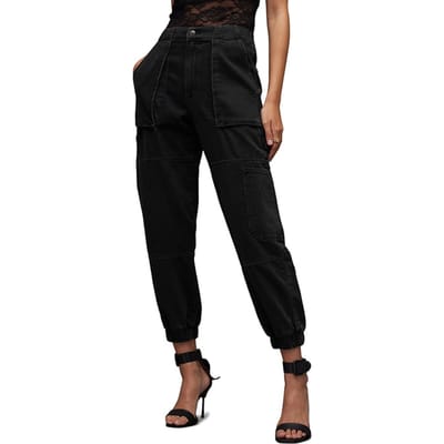 AllSaints Mila Jean Washed Black Size: W31 | Slim Outlet | Dames | Zwart