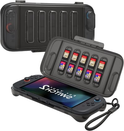 Beschermende Hard Case voor Nintendo Switch 2 (2025) met Game Card Slot, Lichtgewicht en Stofdicht, Perfect voor Reizen en Spellen