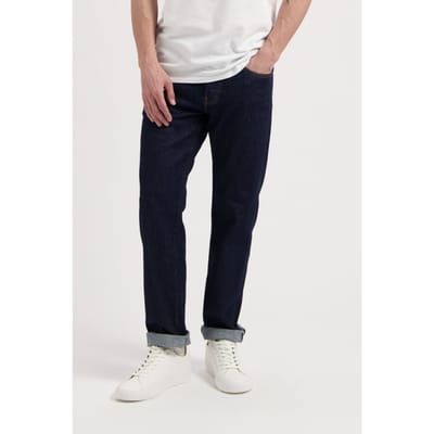 Mud Jeans Hank Mid Tapered Dip Dry Maat: W28L32 | Relaxed Jeans Outlet | Heren | Blauw