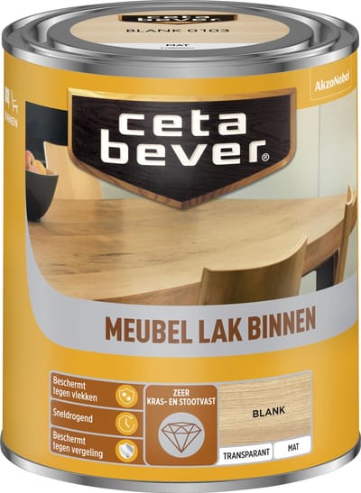 Cetabever - Meubellak Transparant Mat - Blank - 750 Ml