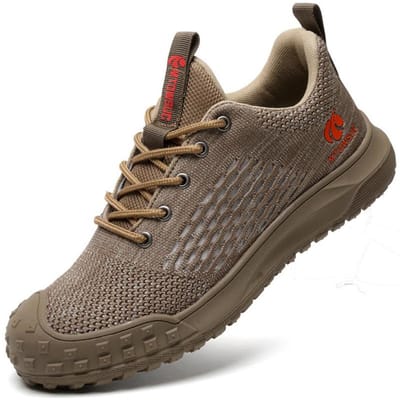 Lichtgewicht Werkschoenen Heren Anti-Smash Ademende Werksneakers Heren Sport Veiligheidsschoenen Met Stalen Neus Veiligheidslaarzen Schoenen Mannelijk 42 black