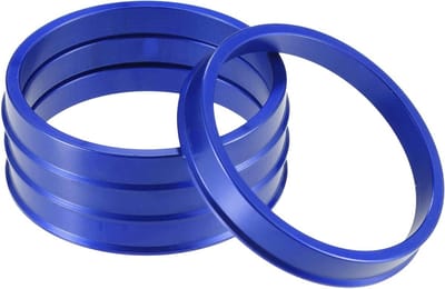 Centerringen voor autobanden, OD 67 mm tot ID 60 mm, geschikt voor aluminium velgen, blauw, 4 stuks, perfecte pasvorm en duurzame kwaliteit