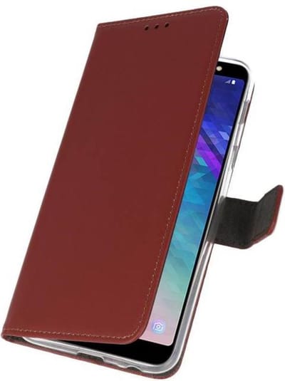 Bestcases Pasjeshouder Telefoonhoesje Samsung Galaxy A6 Plus (2018) -  Bruin