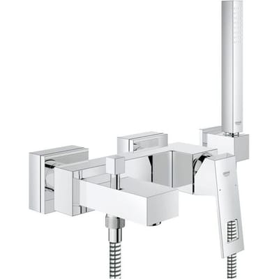 GROHE Eurocube Badkraan - met badset - 15cm - chroom - 23141000