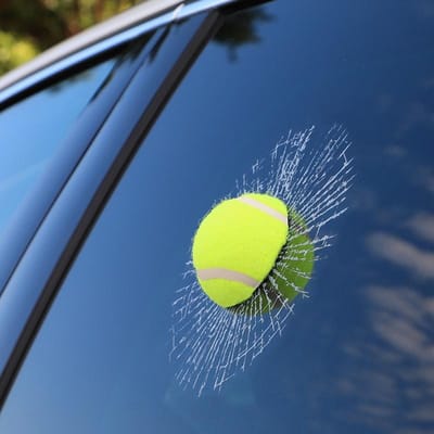 Autocollant de Voiture Elf Ball 3D Tridimensionnel, Autocollant Décoratif Créatif Drôle pour Vitre de Voiture, Autocollant de Voiture Modifié pour Vitre de Tennis vert