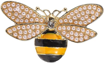 Go Dutch Label Oorknoppen BumbleBee Brooch Goudkleurig