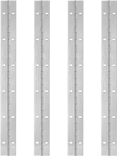 Dailygoods- Piano Scharnieren 300mm - Roestvrij Staal - Heavy Duty - Krasbestendig - Corrosiebestendig - Lange Duurzaamheid - Scharnier