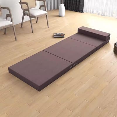 Opvouwbaar Slaapbed - Vouwmatras Gastenbed - Reizen en Kamperen - Wasbare Hoes - 200x70x8cm - Koffie