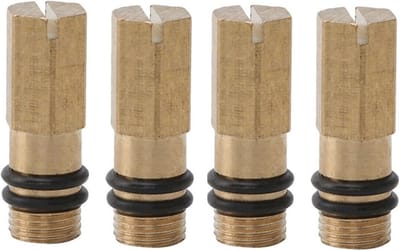 Set van 4 Wateraansluiting Afsluitpluggen M10 (10mm) voor Badkamer en Keukenkranen