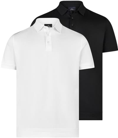 RAGMAN Heren poloshirt 2 pack Basic