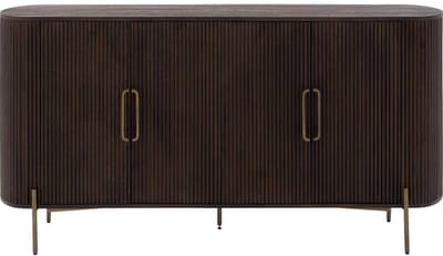 Goossens Dressoir Dagmar, 4 Deuren - Hout Bruin