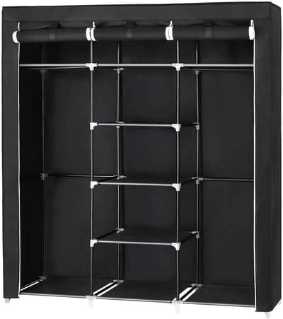 Nancy's - XXL Canvas Garderobekast - Kledingkast - Opbergkast - Opvouwbare Garderobe Kast
