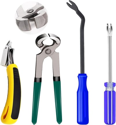 Bekleding nietjes Remover - Gereedschap Set - Meubels Repareren - 4 Delige Set - Diverse Maten - Niet gespecificeerd