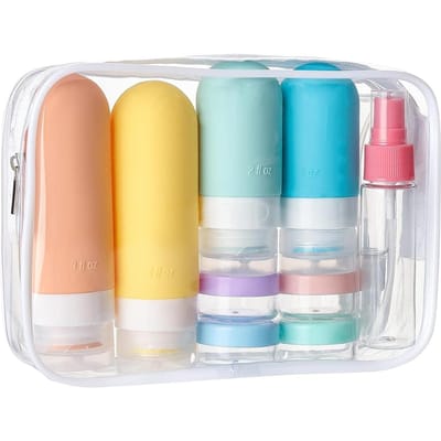 Reis Set Opbergflesjes Shampoo Cosmetische Lotion Flesjes Siliconen Flesjes wit