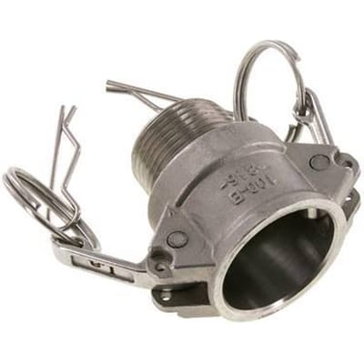 Camlock DN 25 (1'') Koppeling Rvs1'' NPT buitendraad Type B MIL-C-27487
