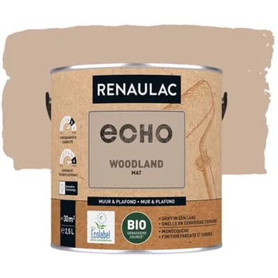Renaulac Echo Bio Muurverf - Mat - Taupe - 2,5l