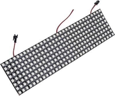 RGB LED Matrix 8x32 met 256 Pixels, Individueel Aanwijsbaar, Flexibele PCB, DC 5V, Ideaal voor Creatieve Verlichting en Projecten