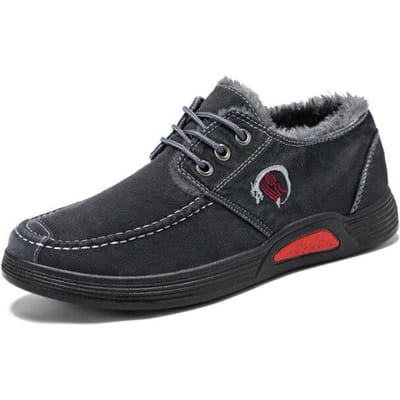 Heren Casual Schoenen Loafers Sneakers Voor Heren Nieuwe Mode Heren Canvas Loafers Schoenen Zapatos Casuales Hombres Heren Warme Schoenen 44 zwart
