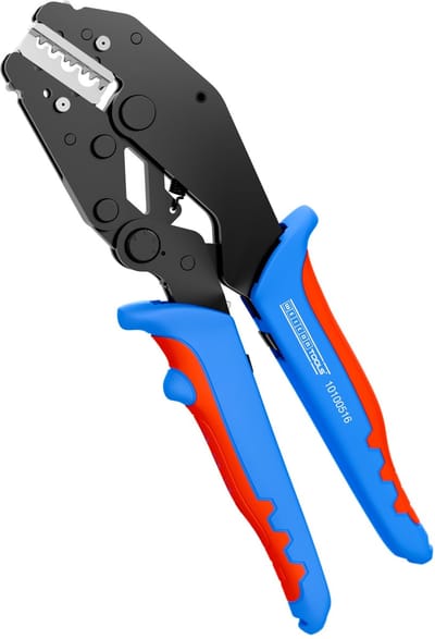 WEICON TOOLS Krimptang ERGO, voor het krimpen van MC4-connectoren/geïsoleerde adereindhulzen/geïsoleerde kabelschoenen