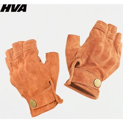 Motorhandschoenen zonder vingers Accessoires Geitenleer Halve vinger handschoenen Motocross Gant Moto Guantes Moto Zomer XL