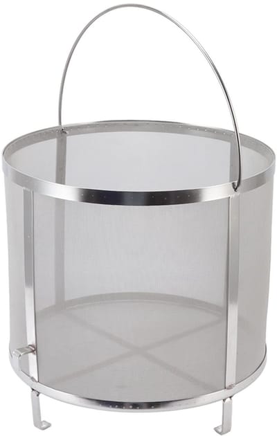 Dailygoods- Bierbrouwfilter Roestvrij Staal 304 - 30 x 31 cm - Bierhopfilter - Handvat - 250 Micron Net - Eenvoudig te Gebruiken - Hopfilter