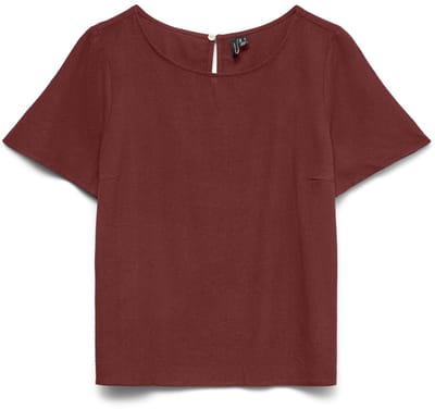 VERO MODA - VMMYMILO SS O-NECK TOP WVN GA - Dames - Blouses