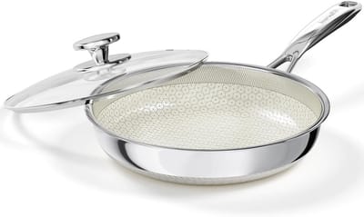 Koekenpan RVS Wit 26 cm Hoge Kwaliteit