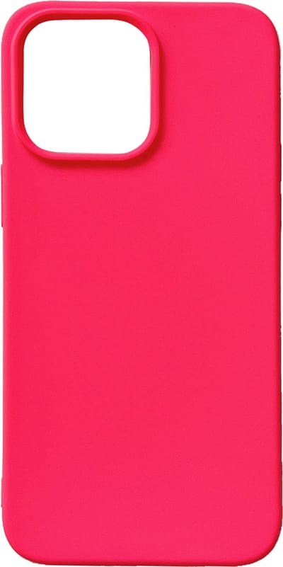 Casemania Hoesje Geschikt voor Apple iPhone 14 Pro Max - Neon Roze - Extra Stevig Siliconen Back Cover