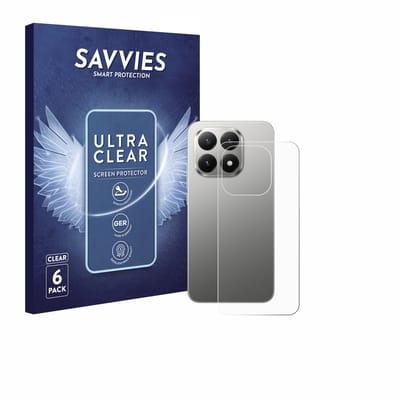 Savvies - Screenprotector voor Xiaomi 15T (Achterkant) - Folie Beschermfolie transparant 6 Stuks