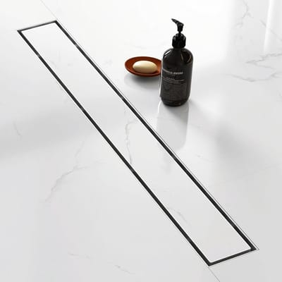 Lineaire Douche Afvoer - Douchegoot Vloerzeef - Water Afvoeren - Tegel Inzet Rooster - 70 cm - Geborsteld Staal