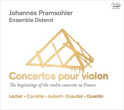 Johannes Pramsohler Ensemble Didero - Concertos Pour Violon (CD)