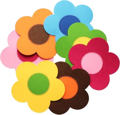 Felt Pan Protector - Pan Protection - Pile Protection - Pans - 7 Pieces - Diameter 25 cm - Pot Protection - Pots - Bowls and More Kitchen Utensils - Pot Stacking Protection - Protective Mat - Non-Slip