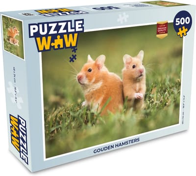 Puzzel Gouden hamsters - Legpuzzel - Puzzel 500 stukjes