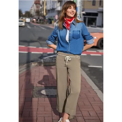 Straight Legs broek in papertouch kwaliteit