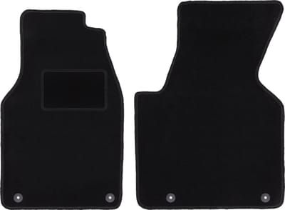 Zwarte velours vloermatten voor: Volkswagen Transporter T4 Multivan bestelbus (1993-2001)