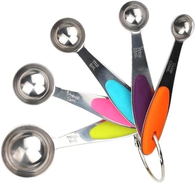 10-Delige Maatbeker & Maatlepel Set - bak- en kookgereedschap - bak- en kookgereedschap - Maatschepjes & Bekers - Grammen & ML Afwegen - Hoogwaardig Roestvrij staal - Meetlepels Maatcups - Measuring Cups Spoons