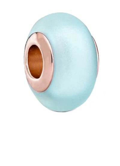 Basic Bedel - Blauw Roségoud - Voor Bedelarmband - Zilver - RomyStones