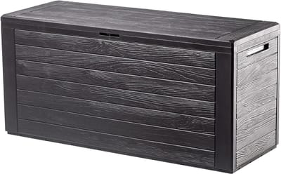 SNJY® Opbergbox Tuinkussenbox - Opbergbox Tuin - Opbergkist Buiten - Kussen Opbergtas - 280 Liter - 116L x 44B x 55H cm - Grijs