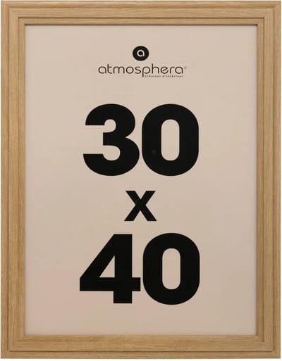 Atmosphera Fotolijstje voor een foto van 30 x 40 cm - naturel - foto frame Classico - Hout - staand en hangend