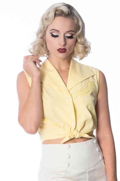 Dancing Days - FLORAL DAYS Blouse - 3XL - Geel