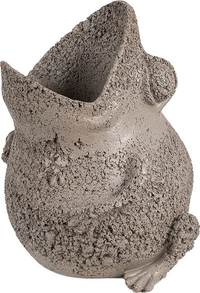 Bloempot voor Binnen – Grijs – Decoratieve Pot – 26x25x32 cm – Kunststof - Plantenpot - Tuin buiten