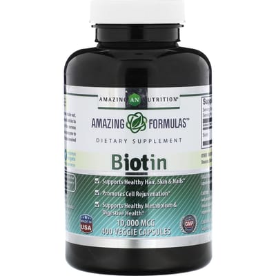 Amazing Nutrition, Biotine, 10.000 mcg, 400 vegetarische capsules
