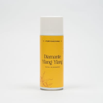 Foryouliving Textielspray Diamante Ylang Ylang 400ml - Roomspray & Interieurspray - Textielverfrisser & Kledingverfrisser
