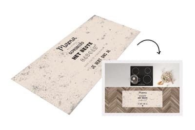 Keukenloper - Loper keuken - Spreuken - Quotes Mama Je Hebt Ons Al - Moederdag - Cadeau moeder - Retro - Quotes - Mama - 120x50 cm - Keukenloper vinyl