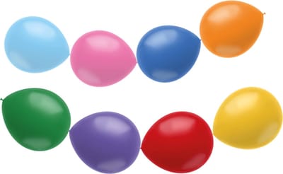 Folat - doorknoopballonnen Color Pop Mix 30 cm - 8 stuks