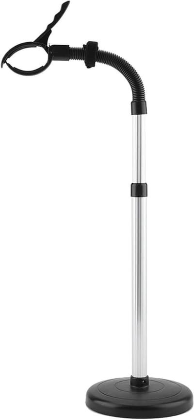 Verstelbare Haardrogerhouder met 360° Rotatie voor Badkamer en Kapsalon, Ideaal voor Professioneel Gebruik en Thuisgebruik, 18 x 93.5 cm