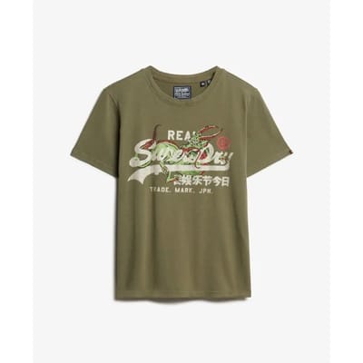 Superdry - Tokyo T-shirt met vintage logo en relaxte pasvorm - Dames - T-shirts
