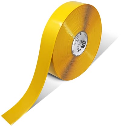 Gele rolplakband voor vloermarkering, 5 cm x 30,5 m, stevig en duurzaam
