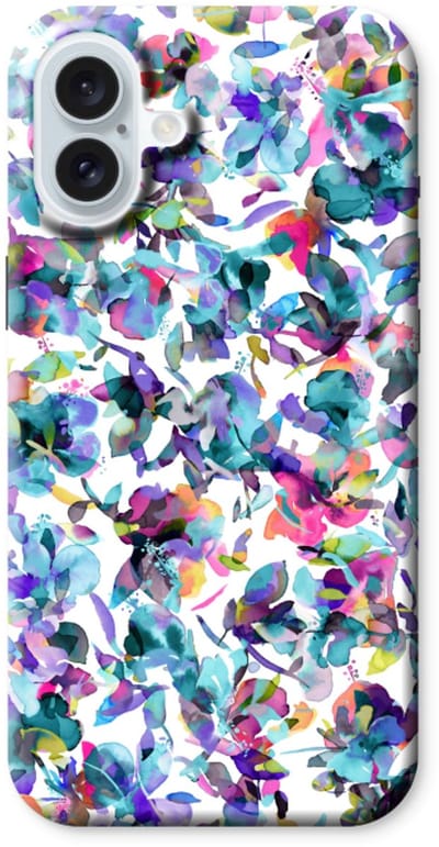 Case Company® - Hoesje geschikt voor iPhone 16 Plus hoesje - Hibiscus Flowers - Tough Case - Maximale Bescherming alle Kanten en Schermrand
