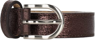 Charm London Milaan Damesriem - 105 cm - Donkerbruin